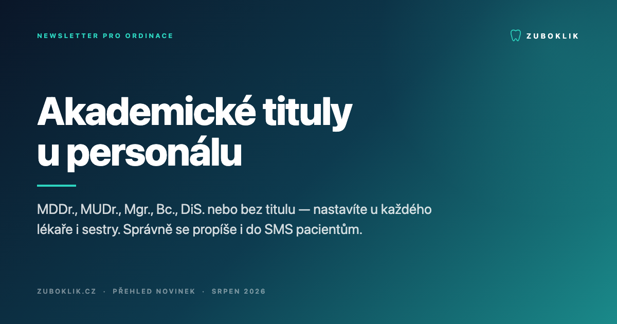 Novinky v Zubokliku