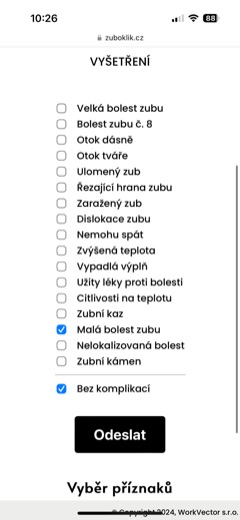Patient's phone: choosing what bothers them