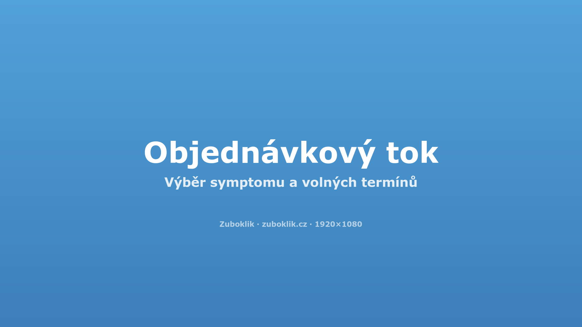 Objednávkový tok pacienta