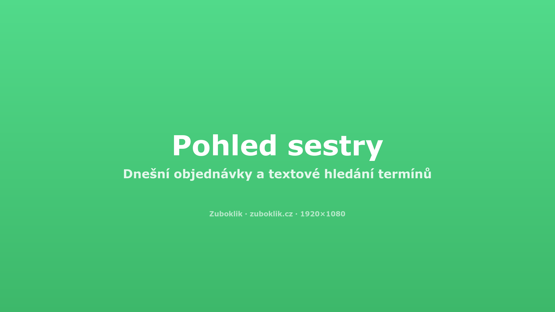 Pohled sestry